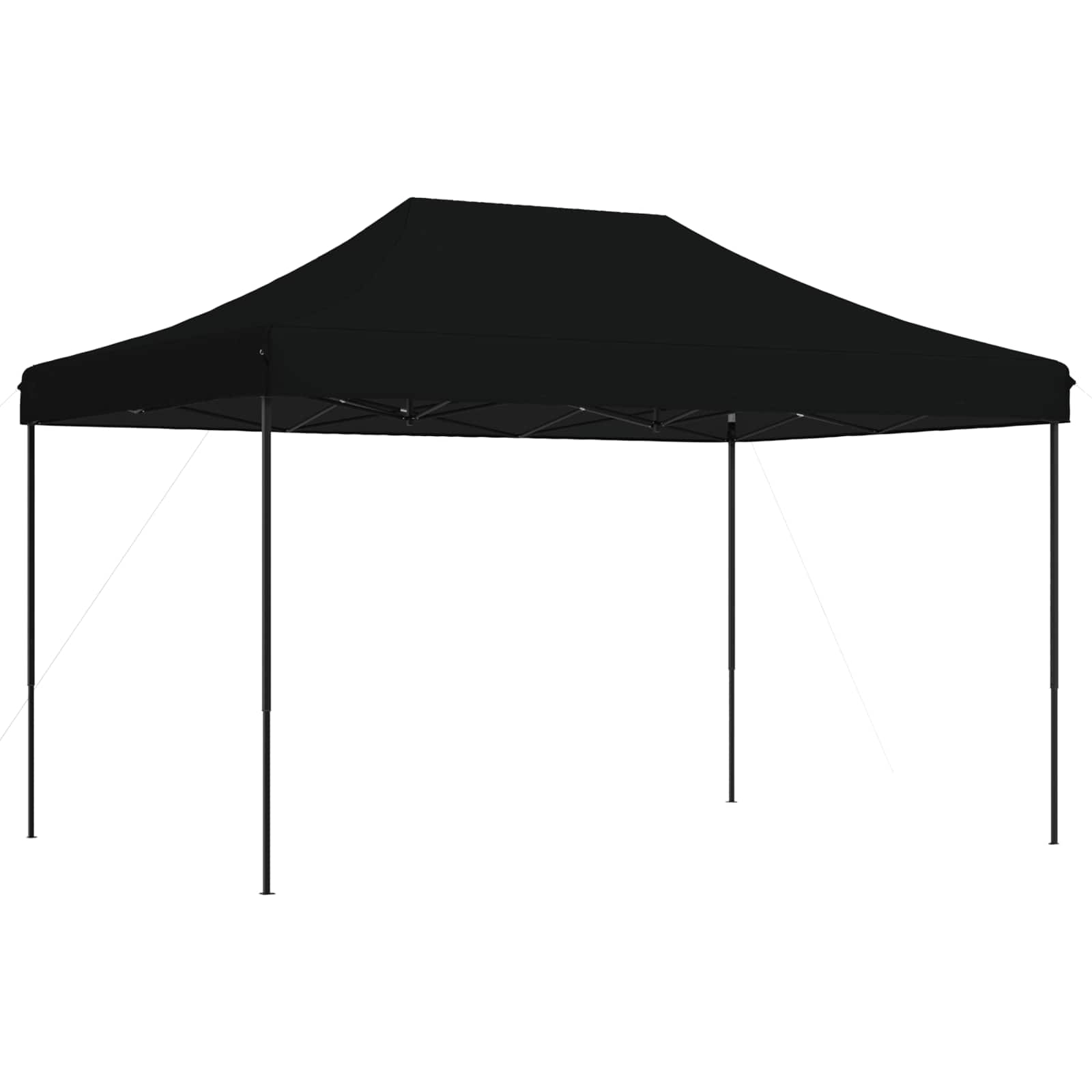 Sklopivi prigodni šator za zabave crni 440x292x315 cm
