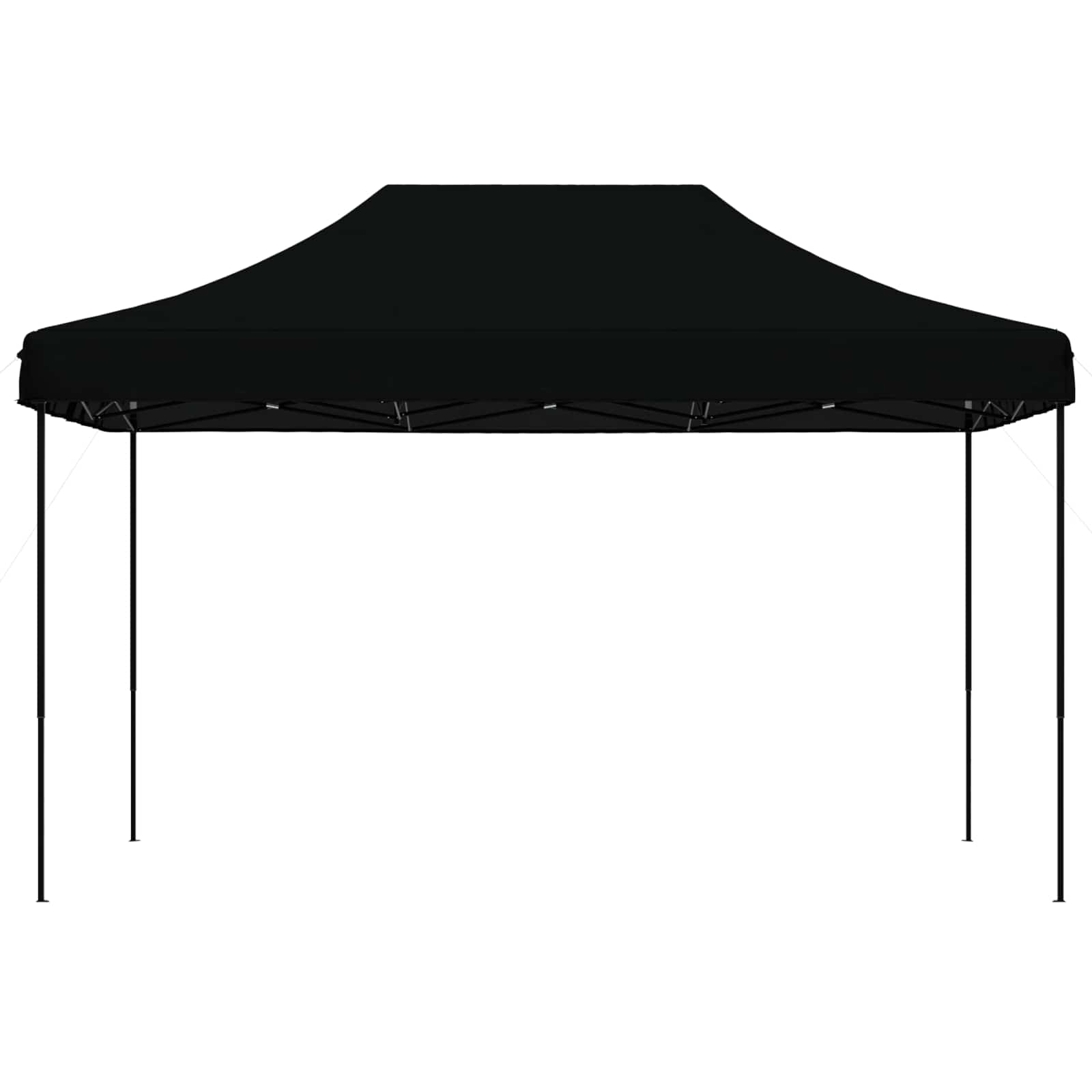 Sklopivi prigodni šator za zabave crni 440x292x315 cm