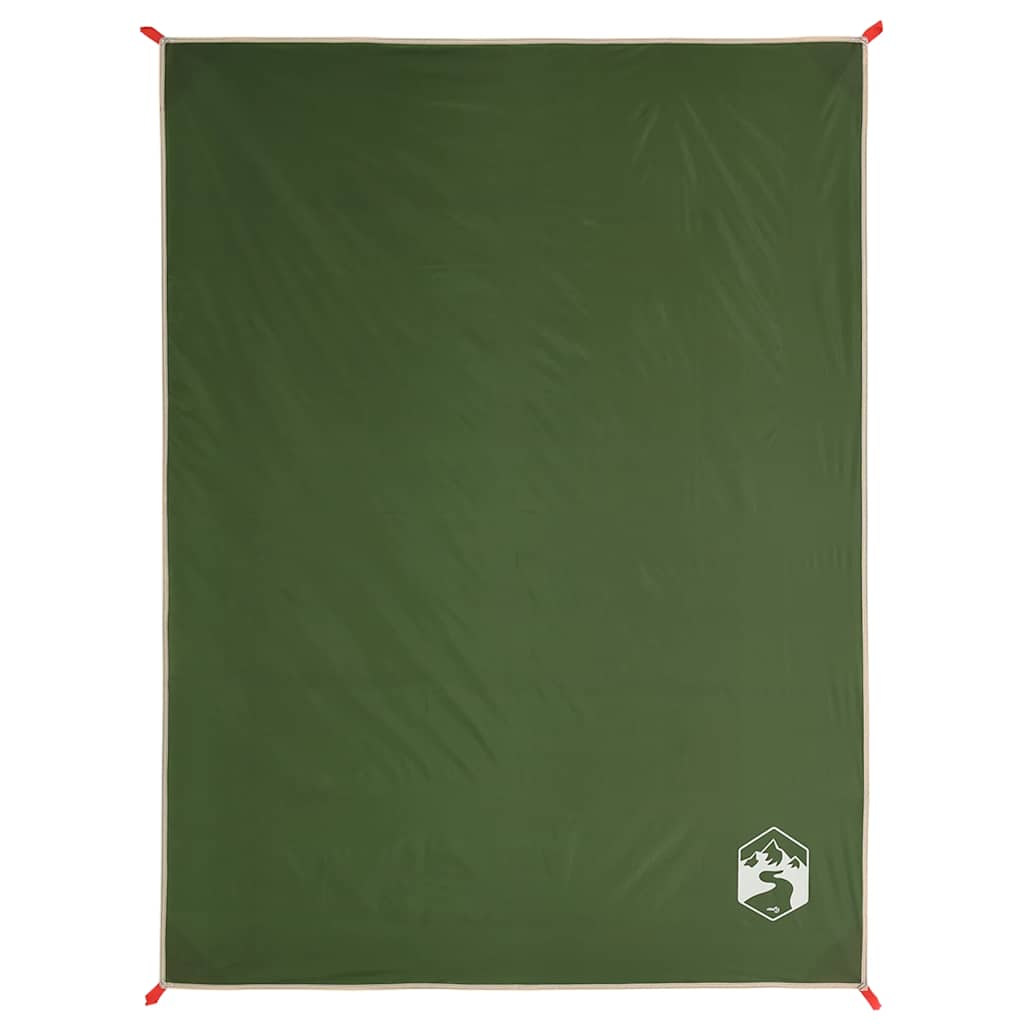 Deka za piknik s klinovima zelena 205 x 155 cm