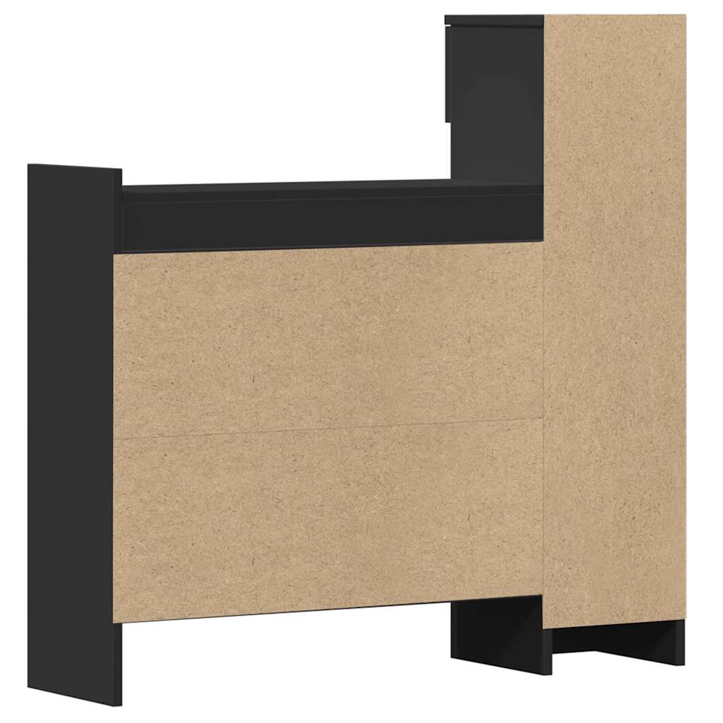 Ormarić za cipele crni 100,5x28x100 cm od konstruiranog drva