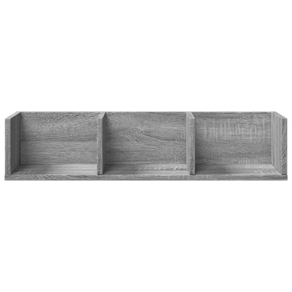 Zidni ormarići 2 kom siva sonome 75x18x16,5cm konstruirano drvo