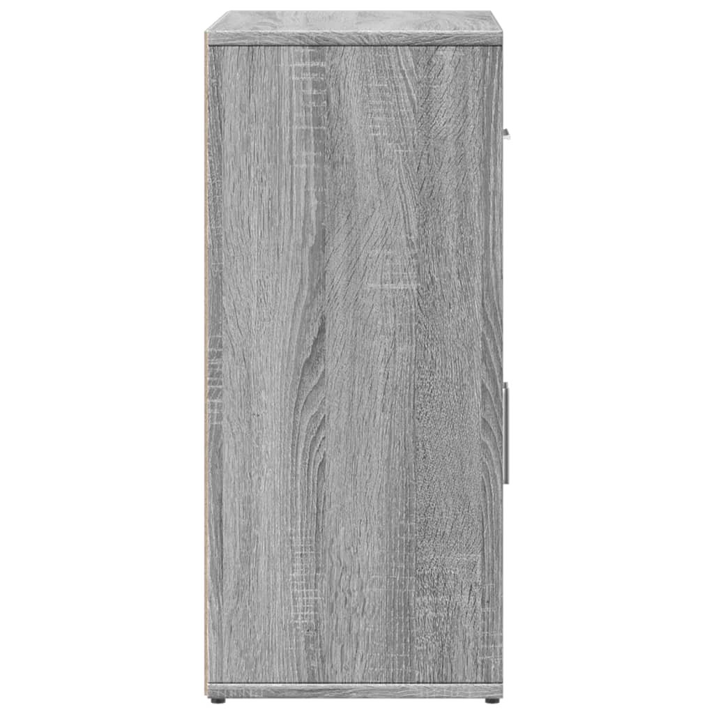 Komoda siva boja hrasta 60 x 31 x 70 cm od konstruiranog drva
