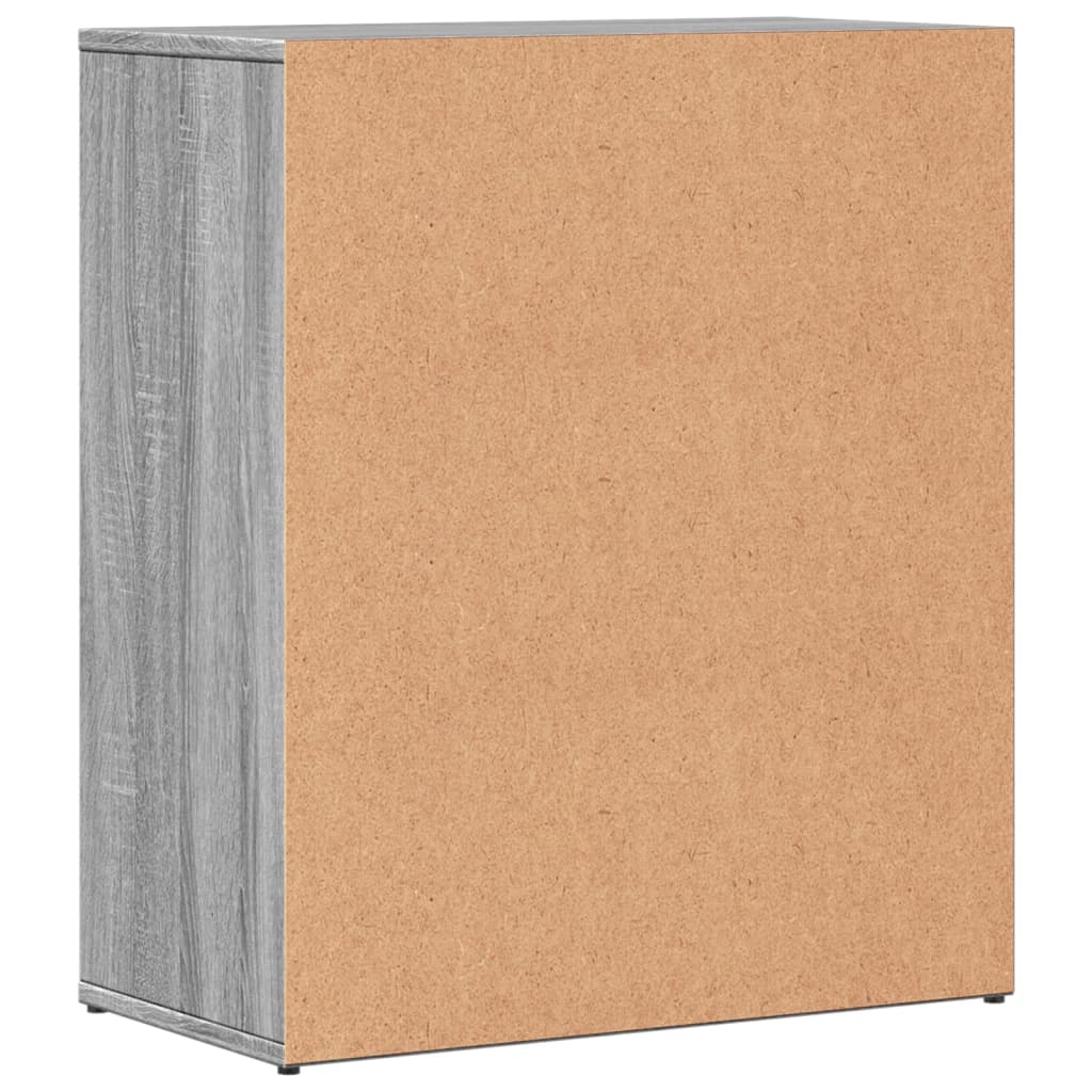 Komoda siva boja hrasta 60 x 31 x 70 cm od konstruiranog drva
