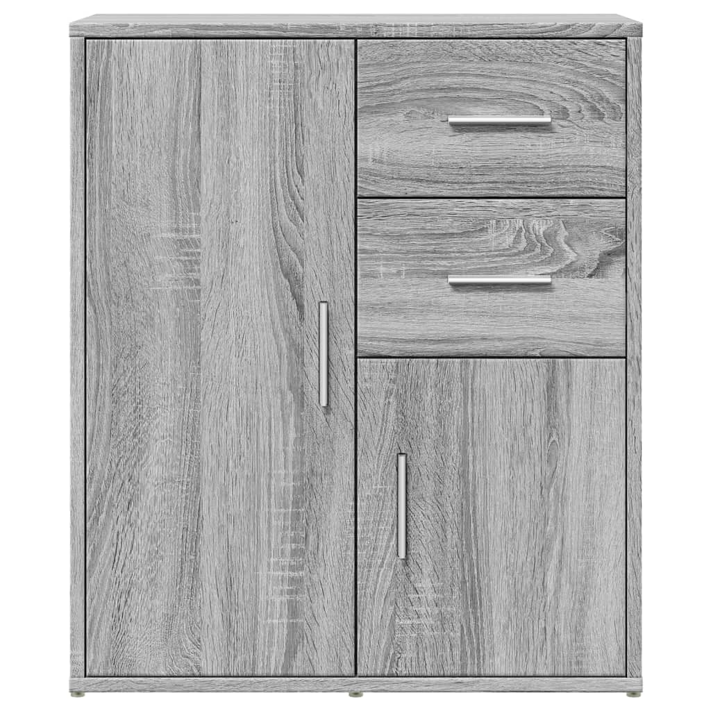 Komoda siva boja hrasta 60x31x70cm od konstruiranog drva