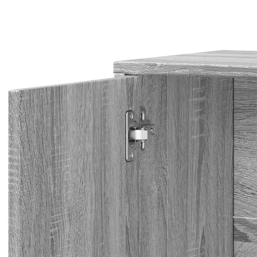 Komoda siva boja hrasta 60x31x70cm od konstruiranog drva
