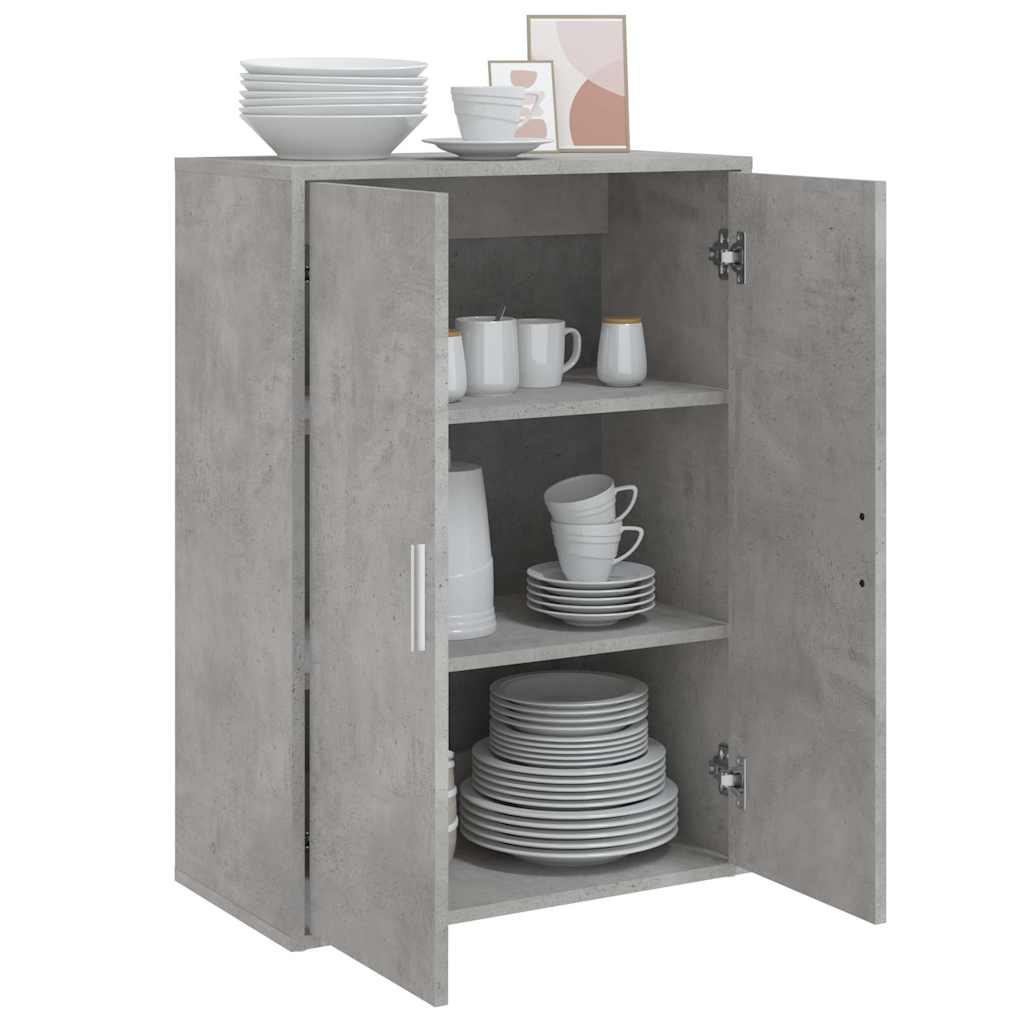 Komoda siva boja betona 60x31x84 cm od konstruiranog drva