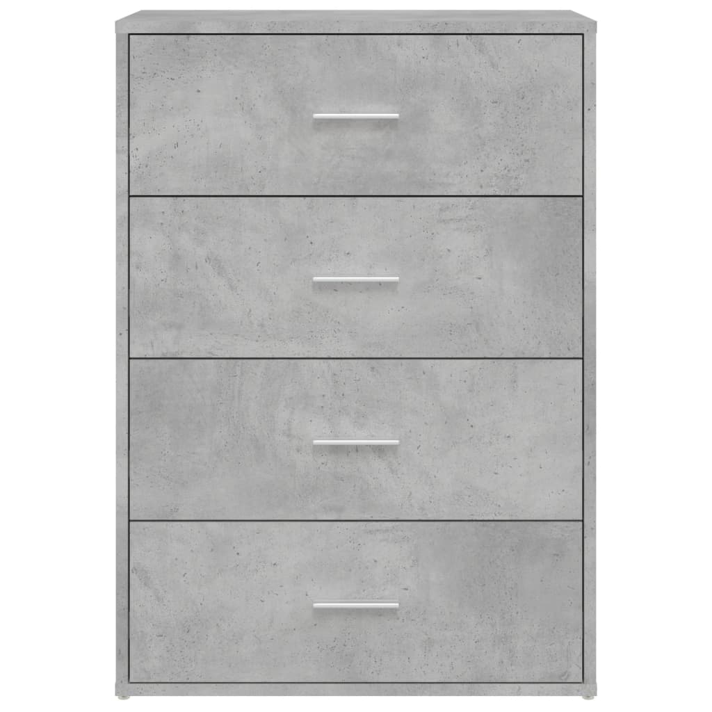 Komoda siva boja betona 60x31x84 cm od konstruiranog drva