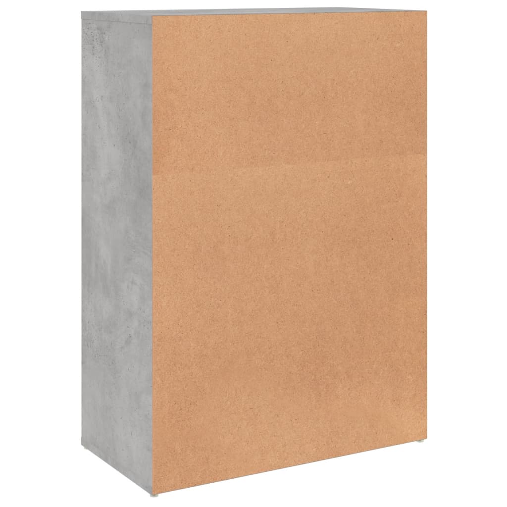 Komoda siva boja betona 60x31x84 cm od konstruiranog drva