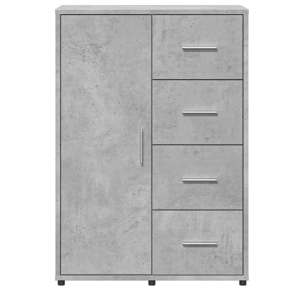 Komoda siva boja betona 60x31x84 cm od konstruiranog drva