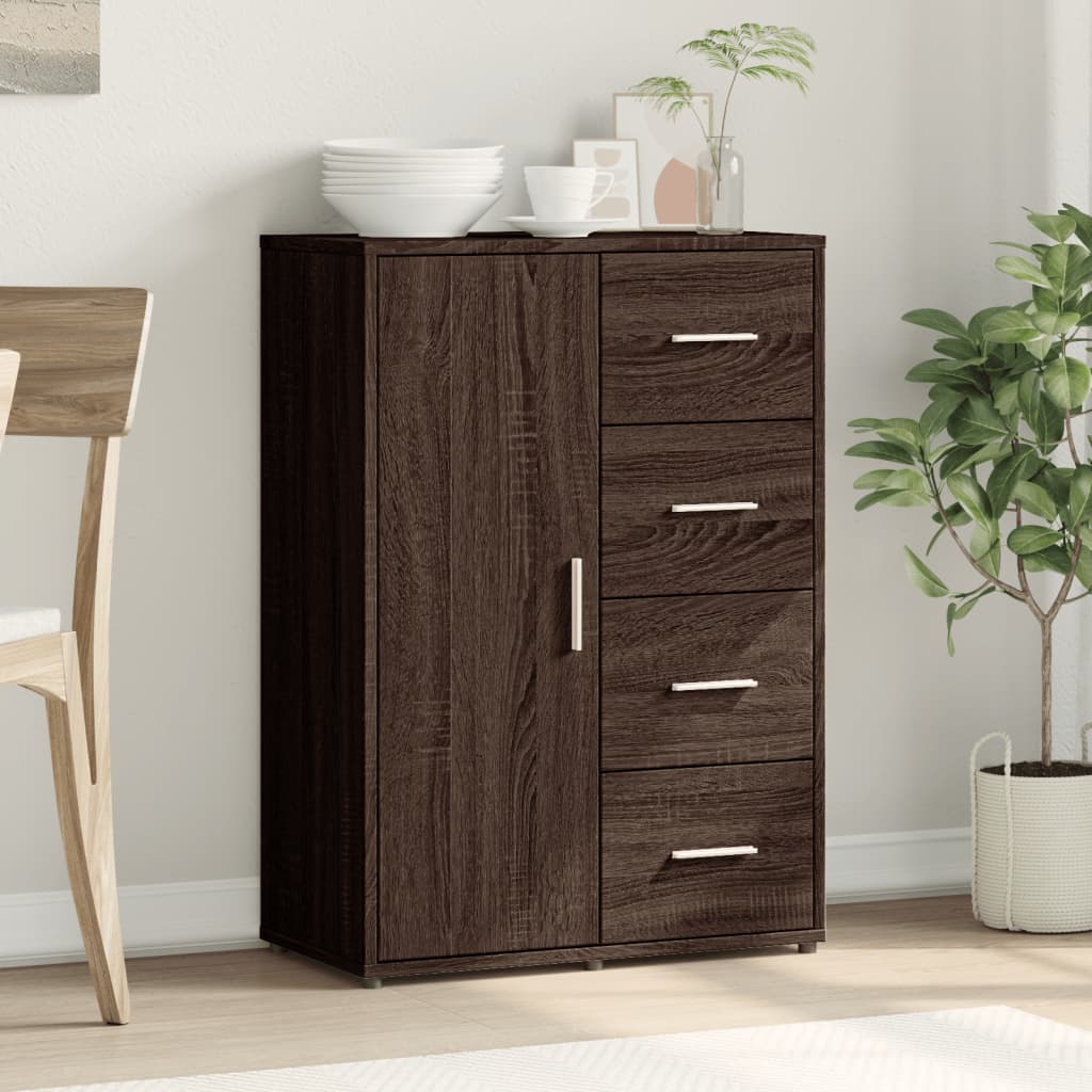 Komoda boja smeđeg hrasta 60x31x84 cm od konstruiranog drva