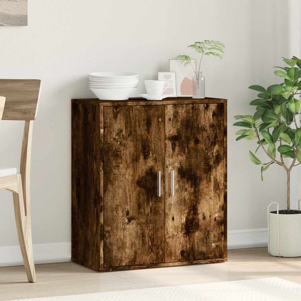 Komoda boja dimljenog hrasta 79x38x80 cm konstruirano drvo