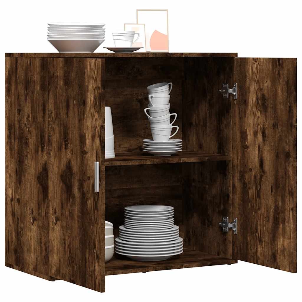 Komoda boja dimljenog hrasta 79x38x80 cm konstruirano drvo