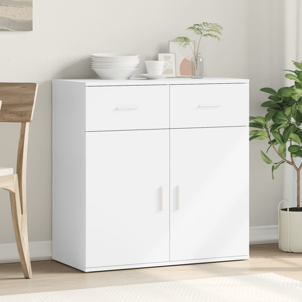 Komoda bijeli 79x38x80 cm od konstruiranog drva