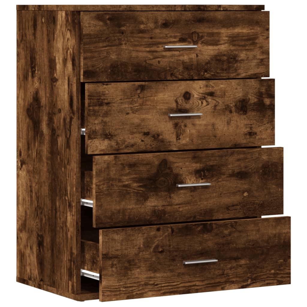 Komoda boja dimljenog hrasta 60x39x80 cm konstruirano drvo