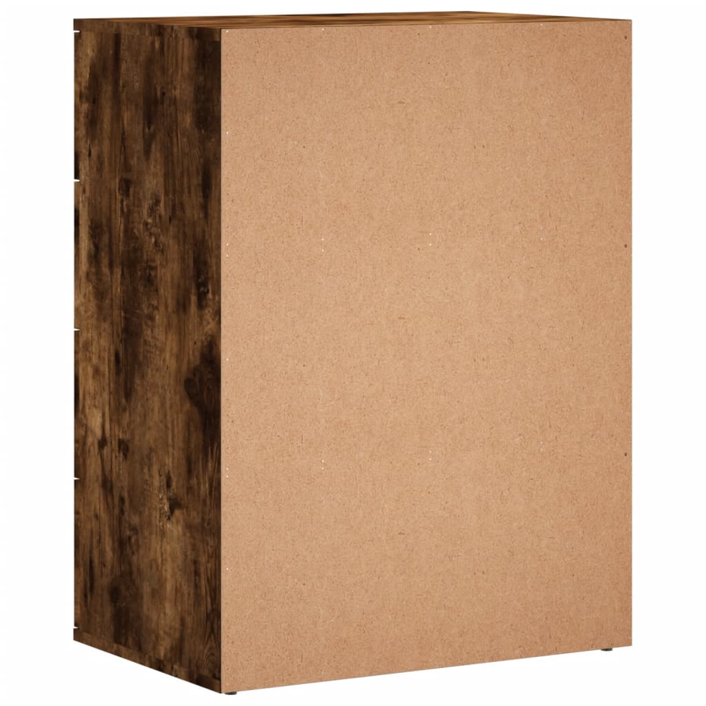 Komoda boja dimljenog hrasta 60x39x80 cm konstruirano drvo