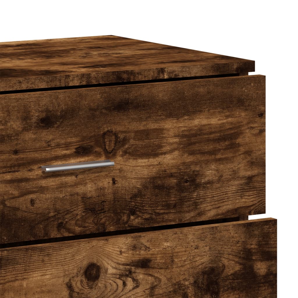 Komoda boja dimljenog hrasta 60x39x80 cm konstruirano drvo