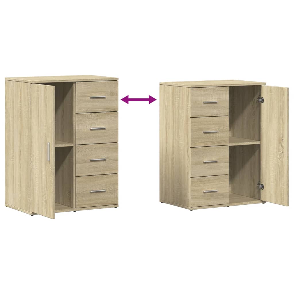 Komoda sonoma hrast 59x39x80 cm od konstruiranog drva
