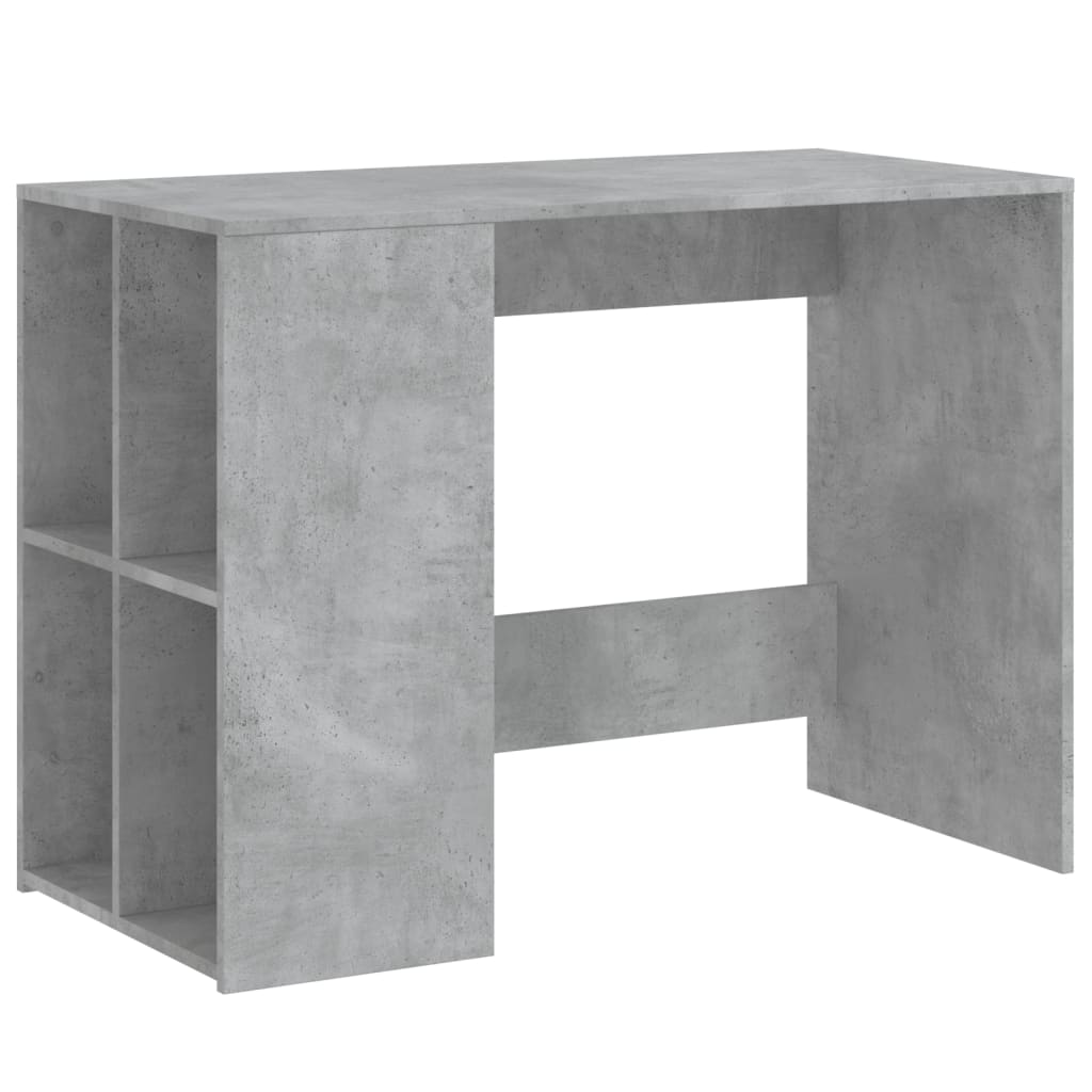Radni stol boja betona 102 x 50 x 75 cm od konstruiranog drva