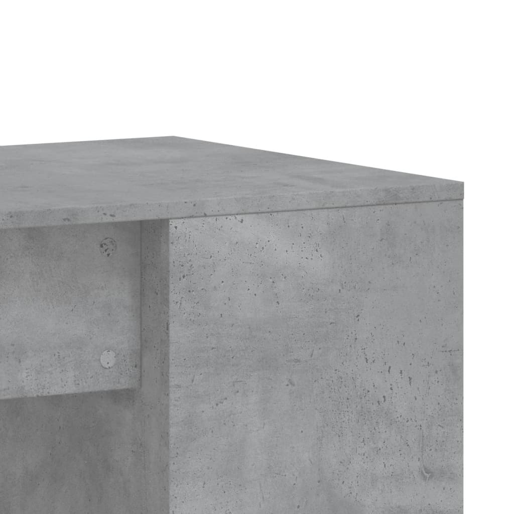 Radni stol boja betona 102 x 50 x 75 cm od konstruiranog drva