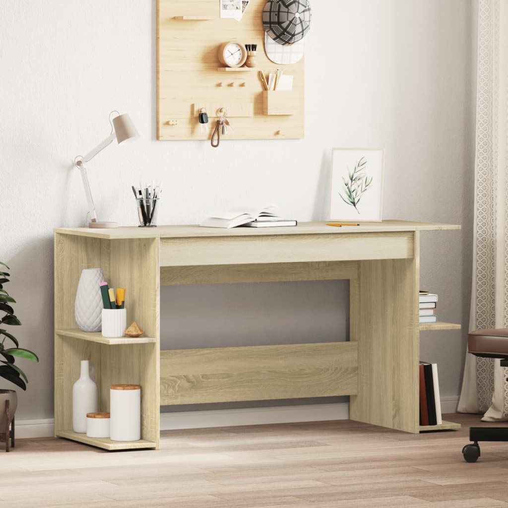 Radni stol boja hrasta sonome 140x50x75 cm konstruirano drvo