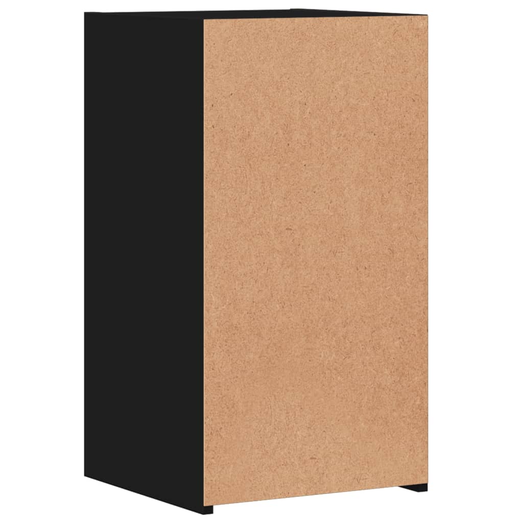 Noćni ormarići 2 kom crni 35 x 34 x 65 cm konstruirano drvo