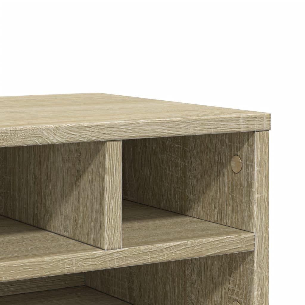 Stalak za pisač boja hrasta 40 x 32 x 22,5 cm konstruirano drvo