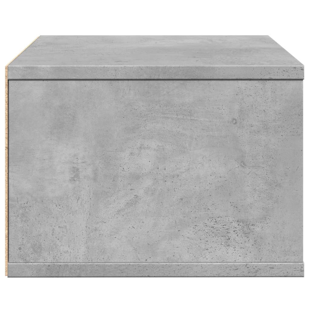 Stalak za pisač siva boja betona 40x32x22,5cm konstruirano drvo