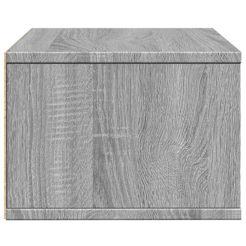 Stalak za pisač siva boja hrasta 40x32x22,5cm konstruirano drvo