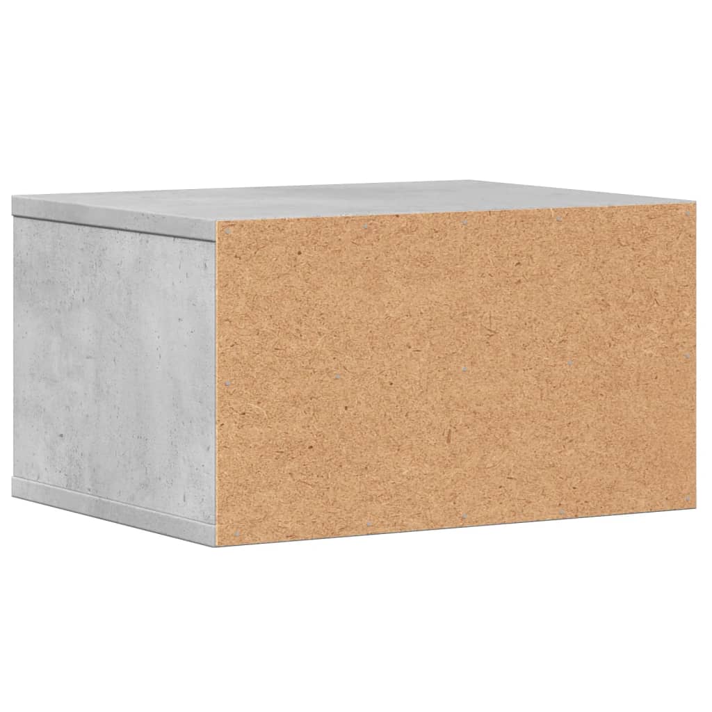 Stalak za pisač siva boja betona 40x32x22,5cm konstruirano drvo