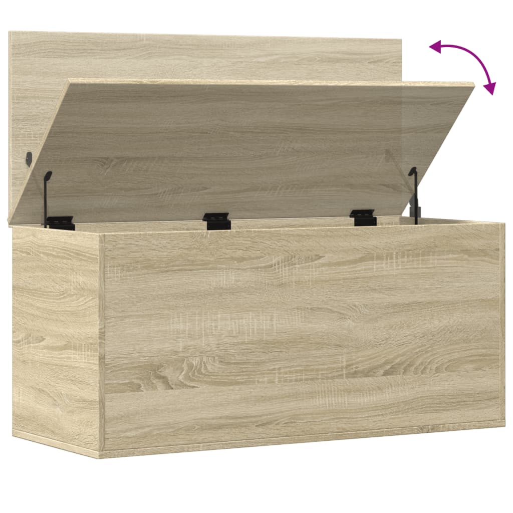Kutija za pohranu boja hrasta 100x42x46cm od konstruiranog drva
