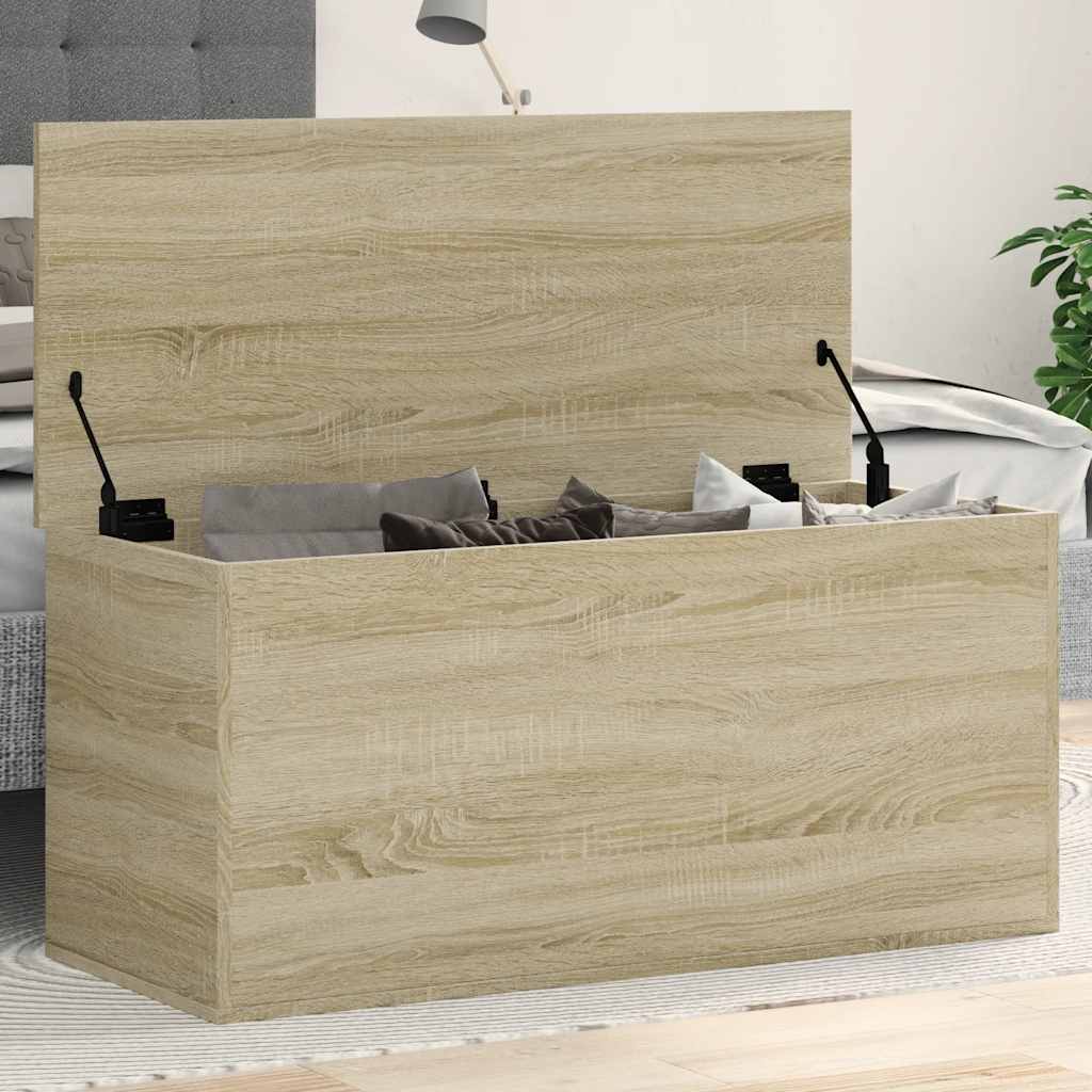 Kutija za pohranu boja hrasta 100x42x46cm od konstruiranog drva