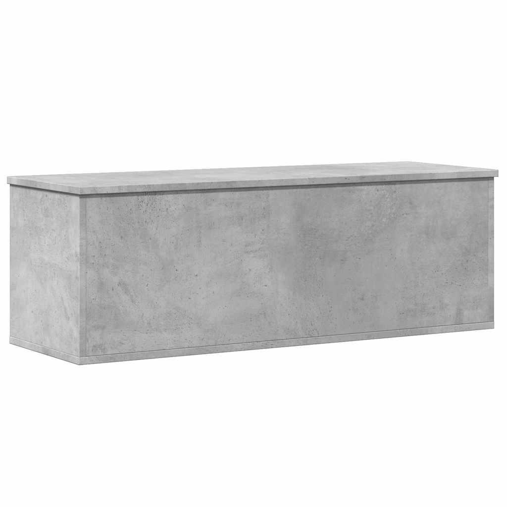 Kutija za pohranu boja betona 102x35x35 cm konstruirano drvo