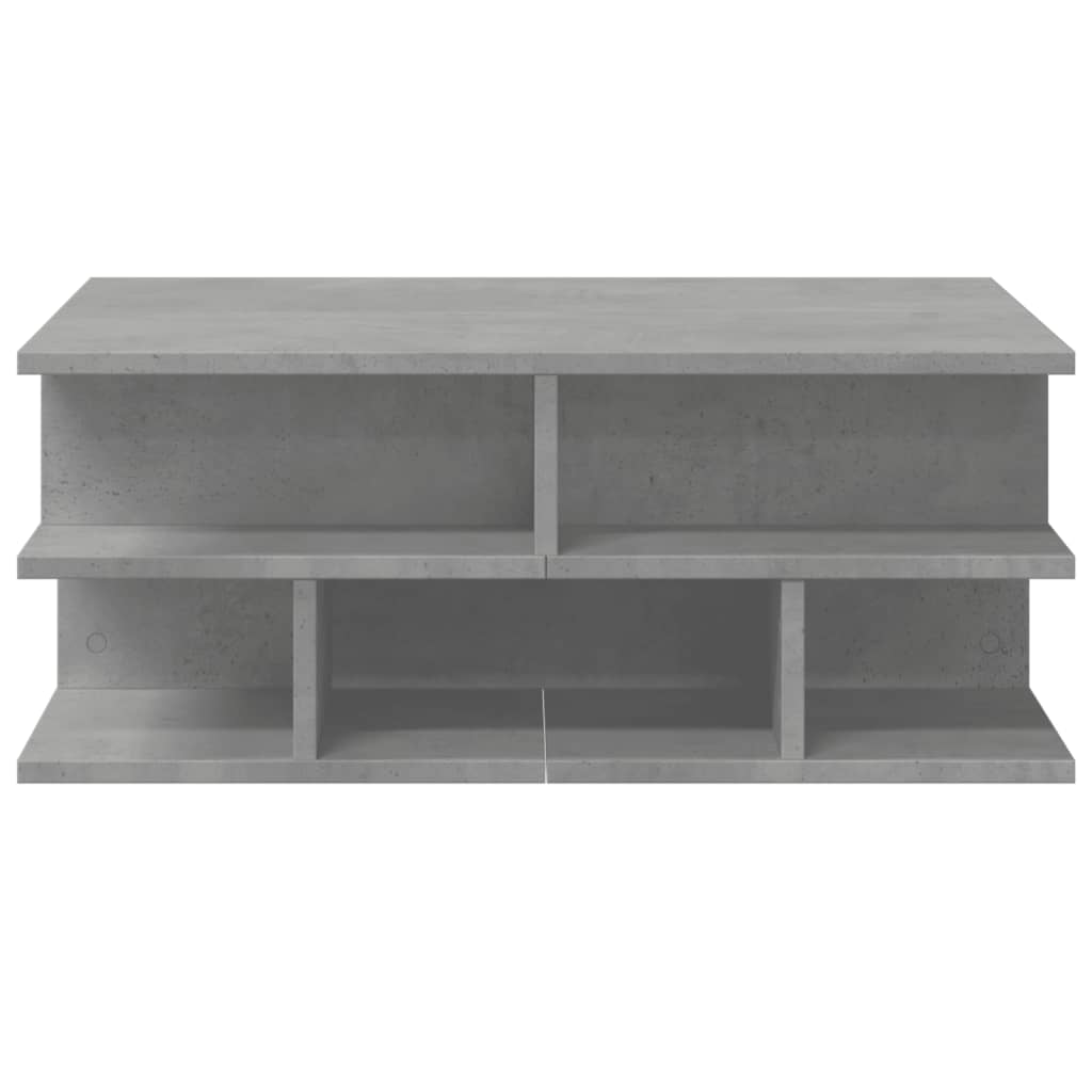 Stolić za kavu boja betona 70x70x29 cm konstruirano drvo