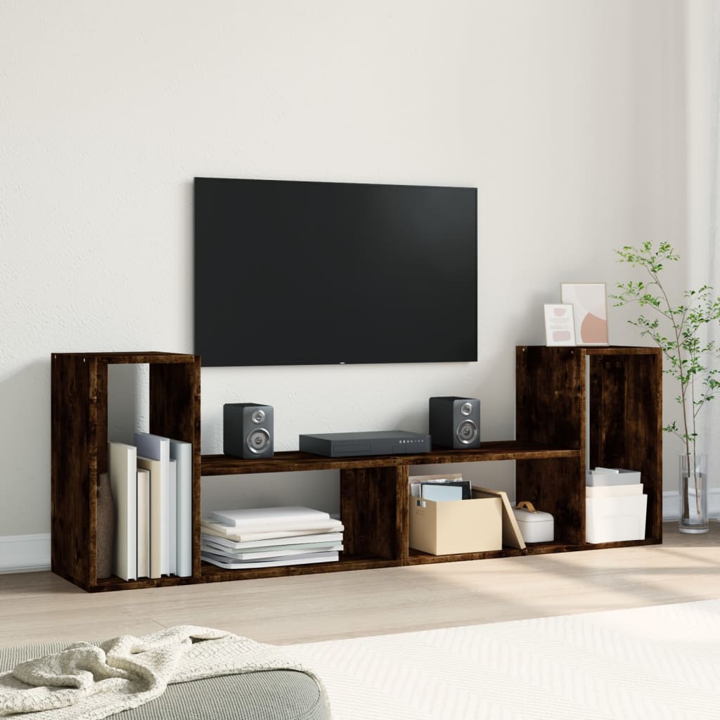TV ormarići 2 kom boja dimljenog hrasta 75x30x50 cm drveni