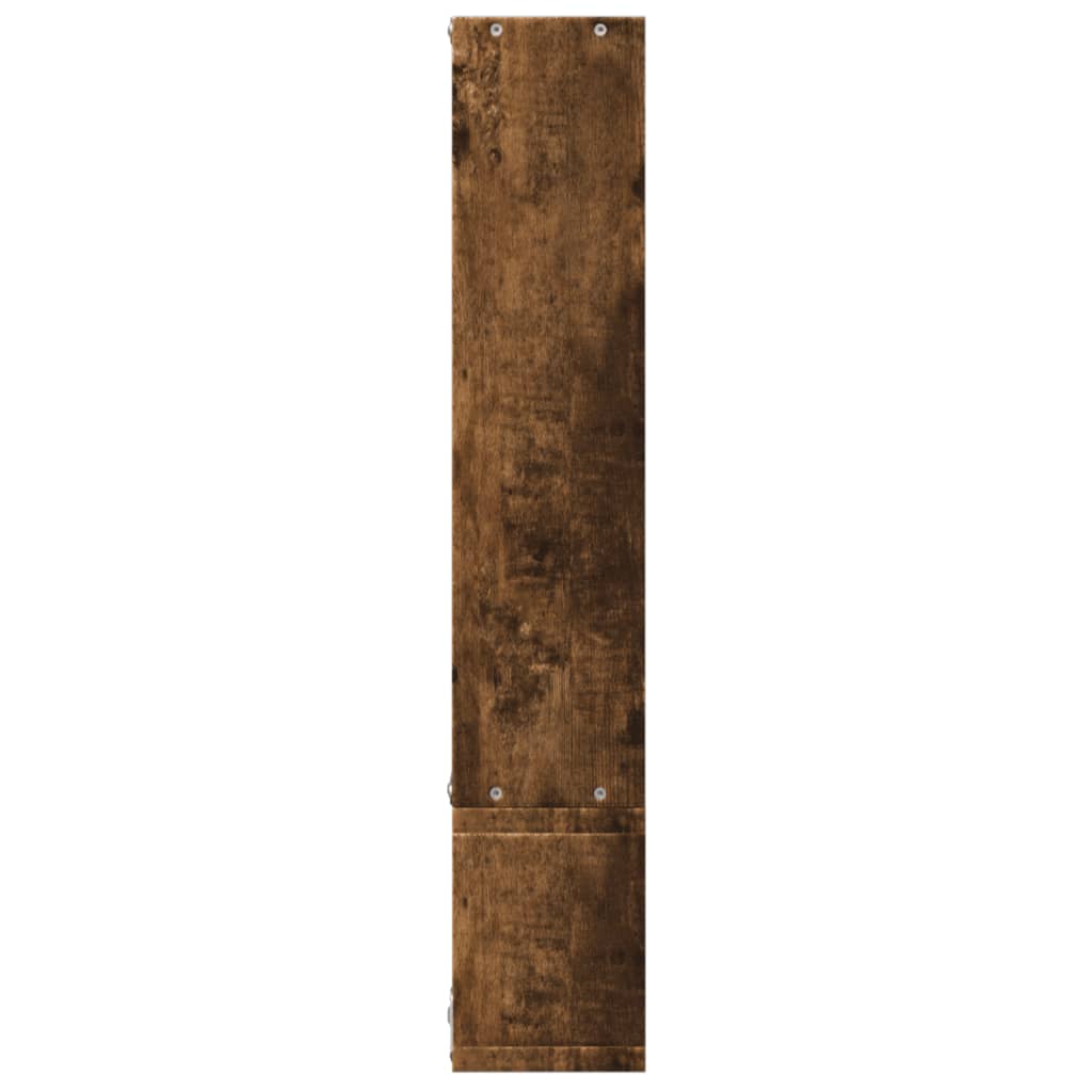 Zidna polica boja dimljenog hrasta 96x12x64cm konstruirano drvo