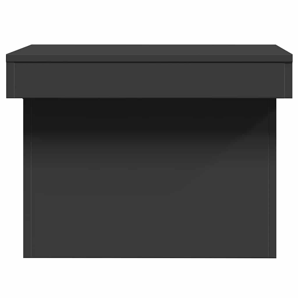 Stolić za kavu crni 80 x 55 x 40 cm od konstruiranog drva