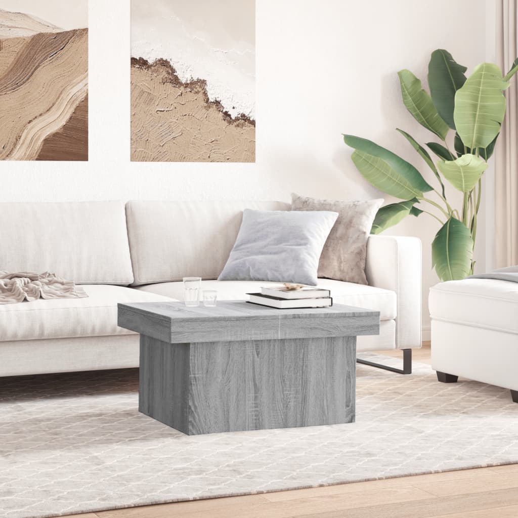 Stolić za kavu boja hrasta 80x55x40 cm konstruirano drvo
