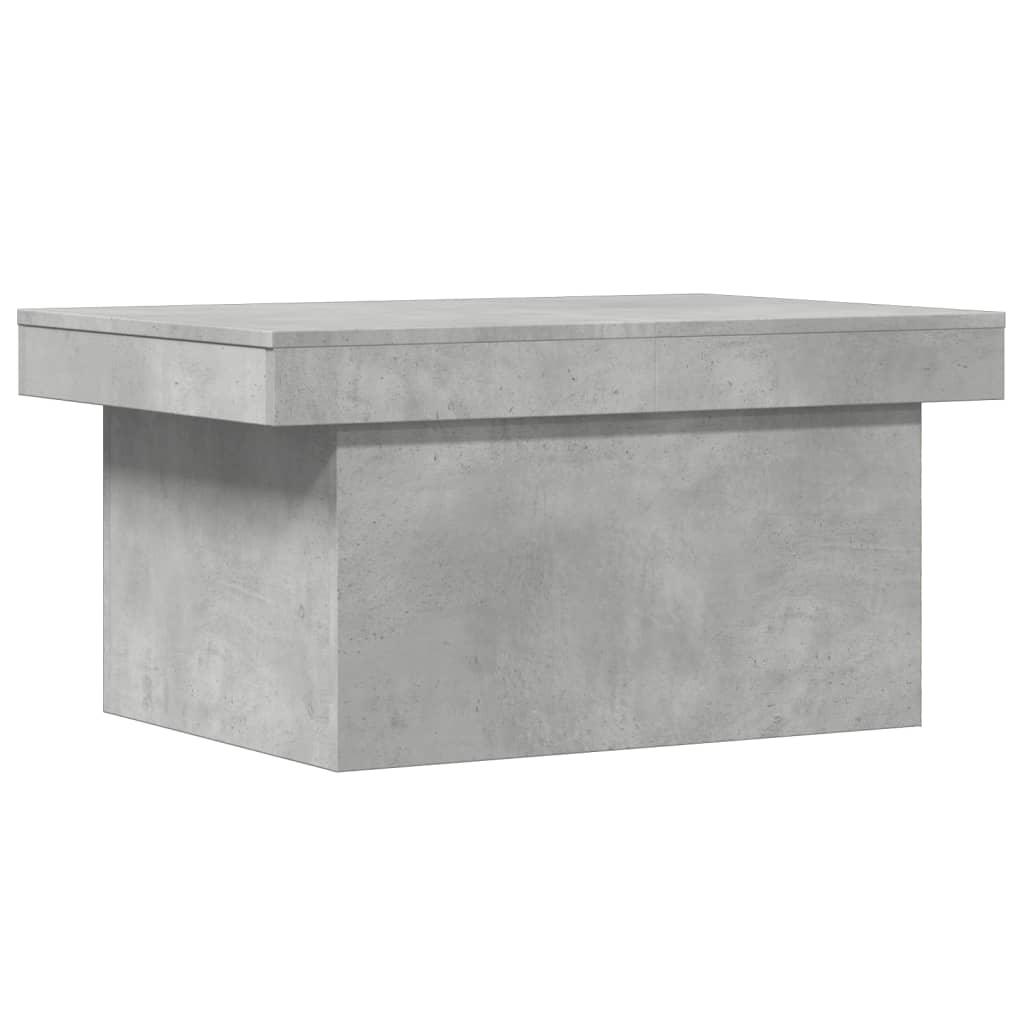 Stolić za kavu siva boja betona 100x55x40 cm konstruirano drvo