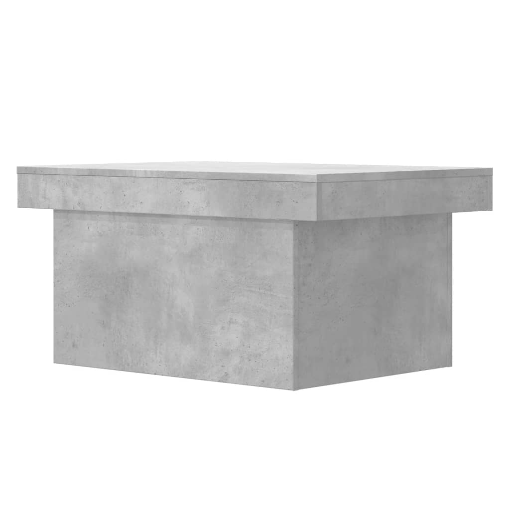 Stolić za kavu siva boja betona 100x55x40 cm konstruirano drvo