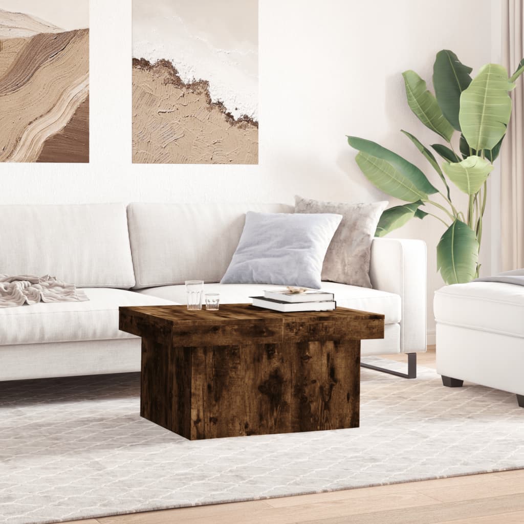 Stolić za kavu boja hrasta 100 x 55 x 40 cm konstruirano drvo