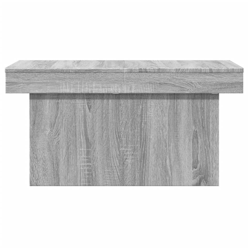 Stolić za kavu siva boja hrasta 100x55x40 cm konstruirano drvo