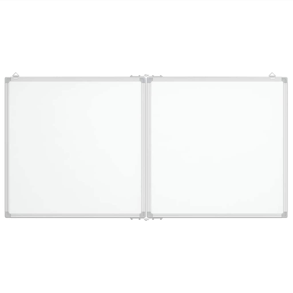 Magnetna bijela ploča sklopiva 120 x 60 x 1,7 cm aluminijska