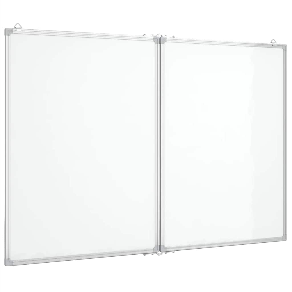 Magnetna bijela ploča sklopiva 120 x 100 x 1,7 cm aluminijska