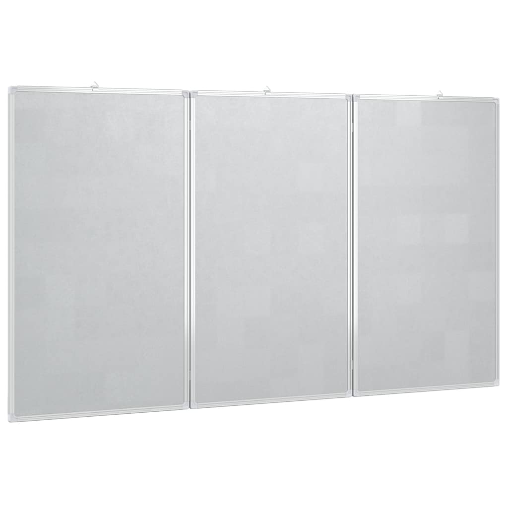 Magnetna bijela ploča sklopiva 150 x 80 x 1,7 cm aluminijska