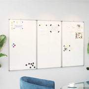 Magnetna bijela ploča sklopiva 150 x 80 x 1,7 cm aluminijska