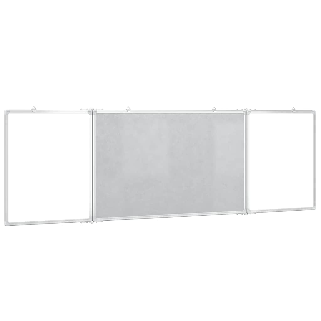 Magnetna bijela ploča sklopiva 160 x 50 x 1,7 cm aluminijska