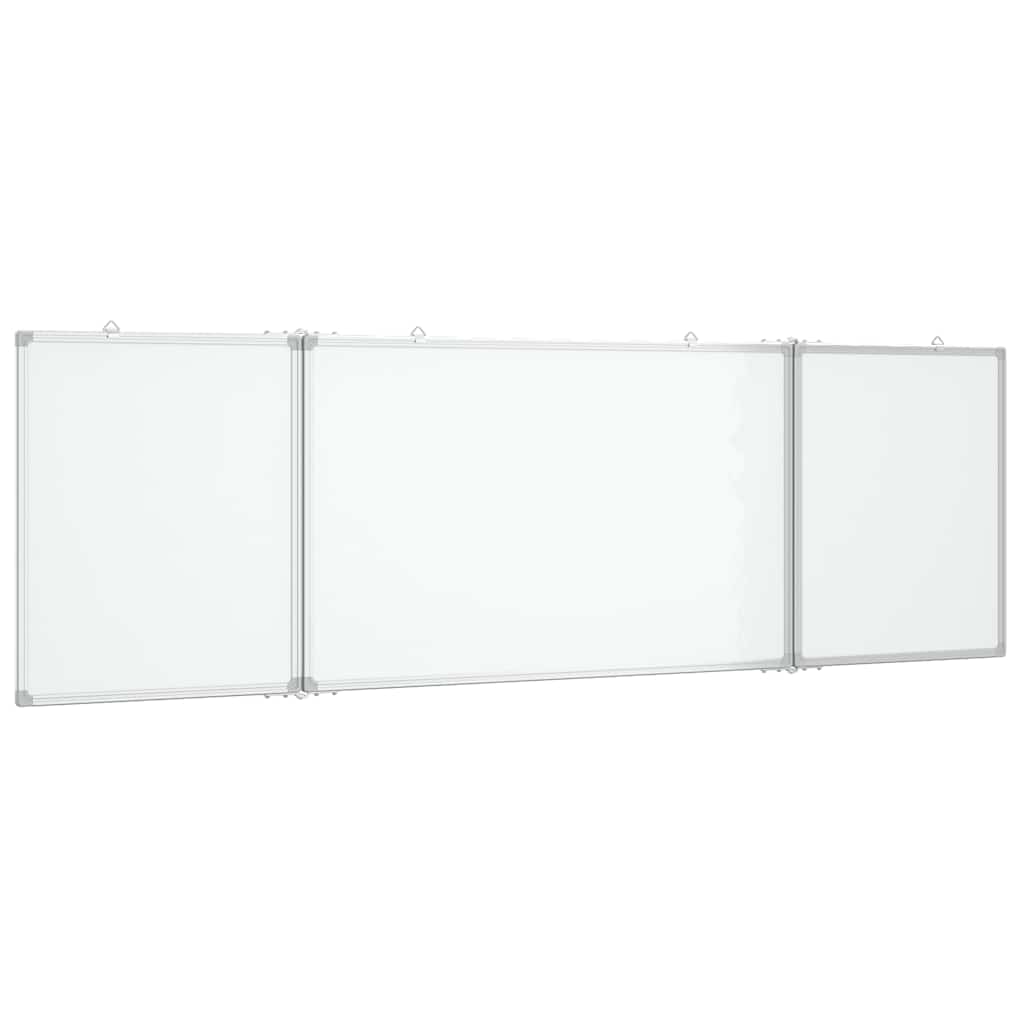 Magnetna bijela ploča sklopiva 200 x 60 x 1,7 cm aluminijska