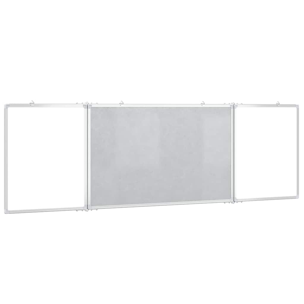 Magnetna bijela ploča sklopiva 200 x 60 x 1,7 cm aluminijska