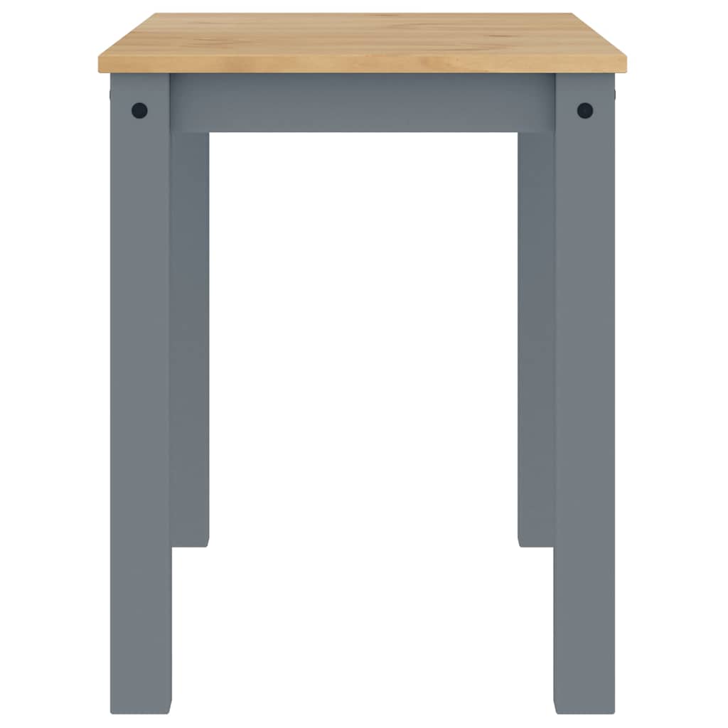 Blagovaonski stol PANAMA sivi 112x60x75 cm od masivne borovine