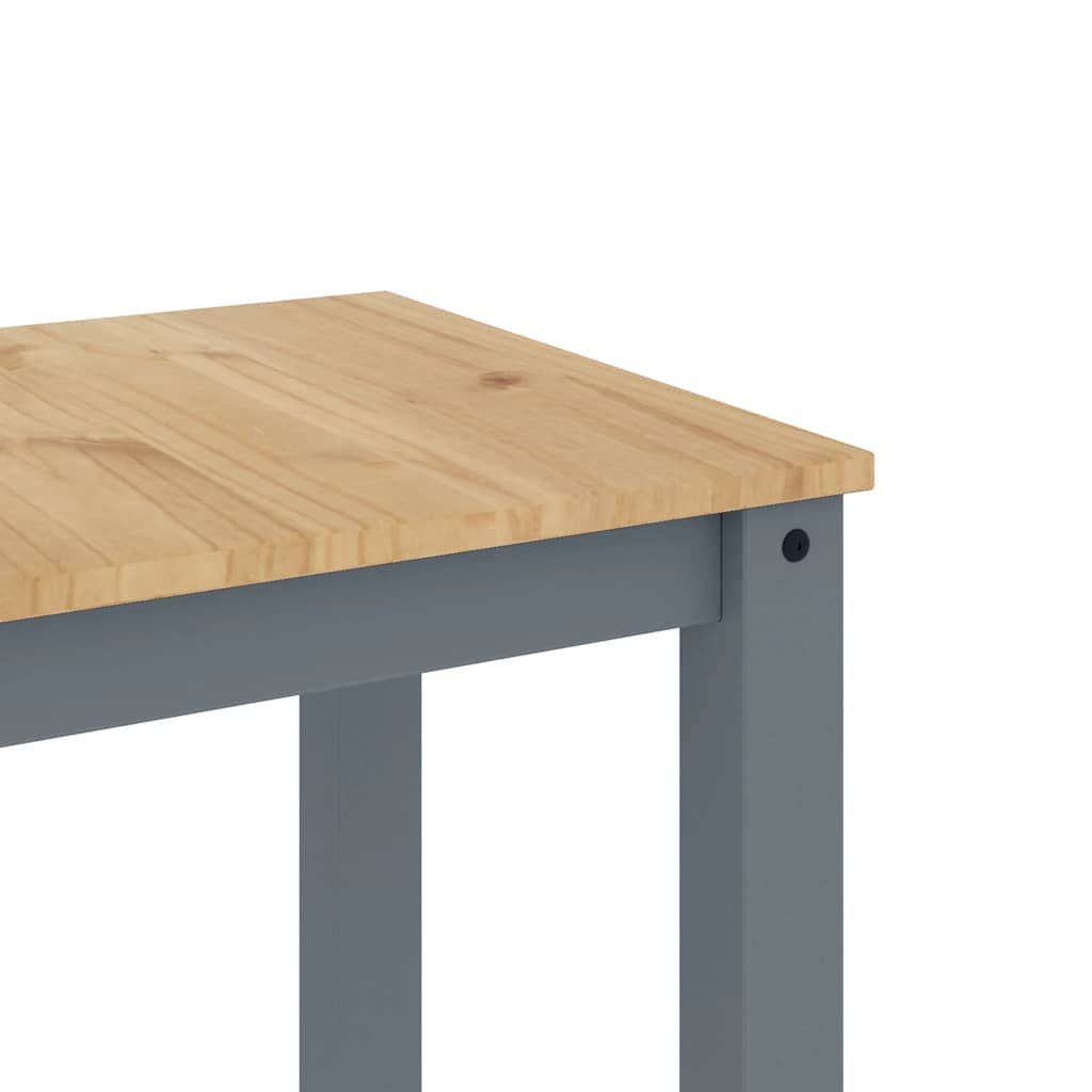 Blagovaonski stol PANAMA sivi 112x60x75 cm od masivne borovine